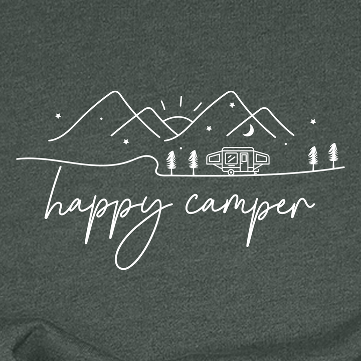 Happy Camper Line Crewneck Sweatshirt