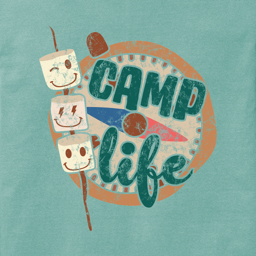 Camp Life Marshmellow Long Sleeve Tee