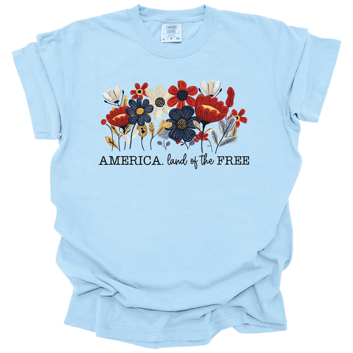 America Flower Tee