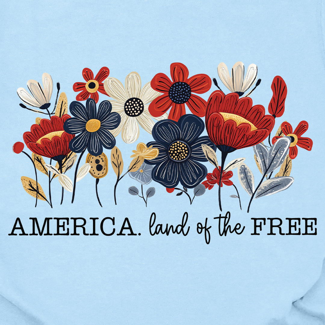 America Flower Tee