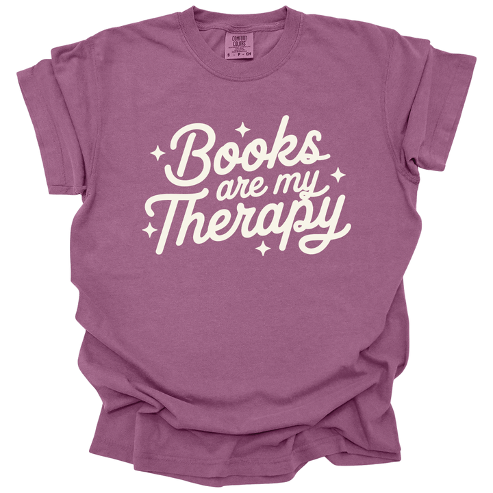 Books Are My Therapy Tee