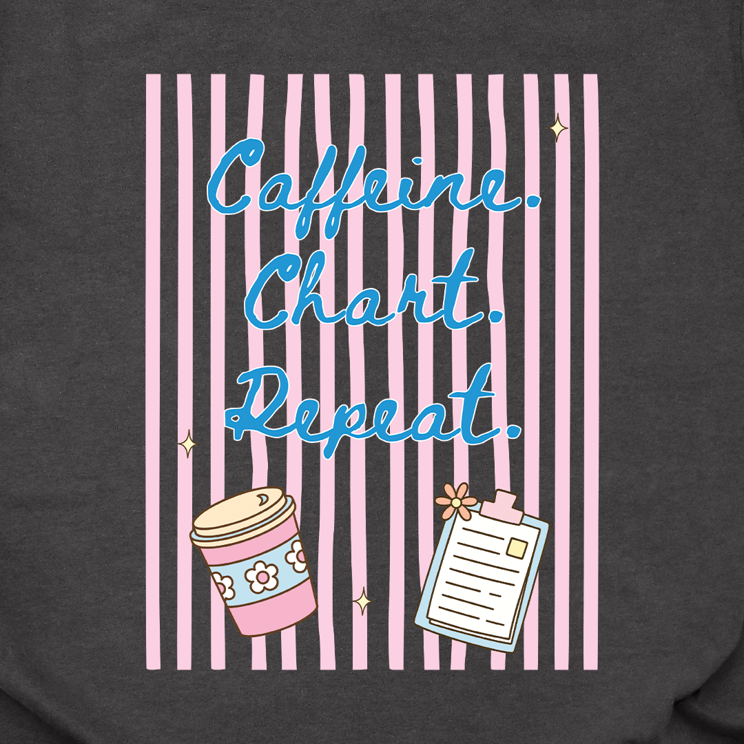 Caffeine Chart Repeat Tee