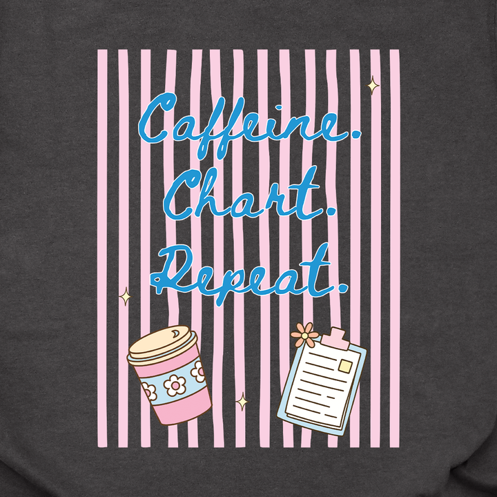 Caffeine Chart Repeat Tee