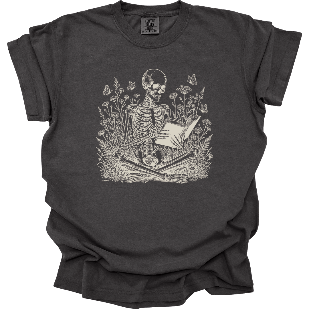 Reading Skeleton Tee