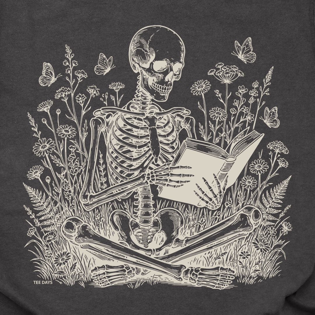 Reading Skeleton Tee