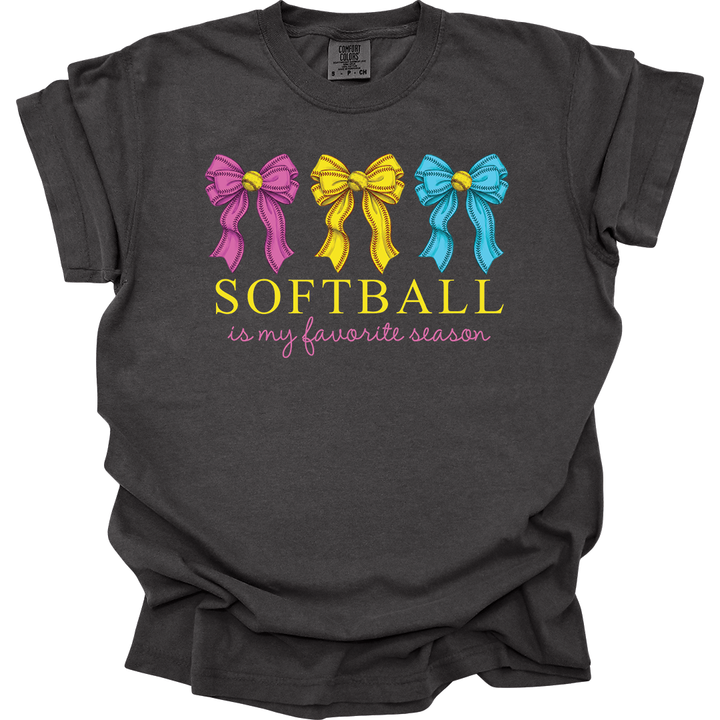 Softball Season Bow Tee