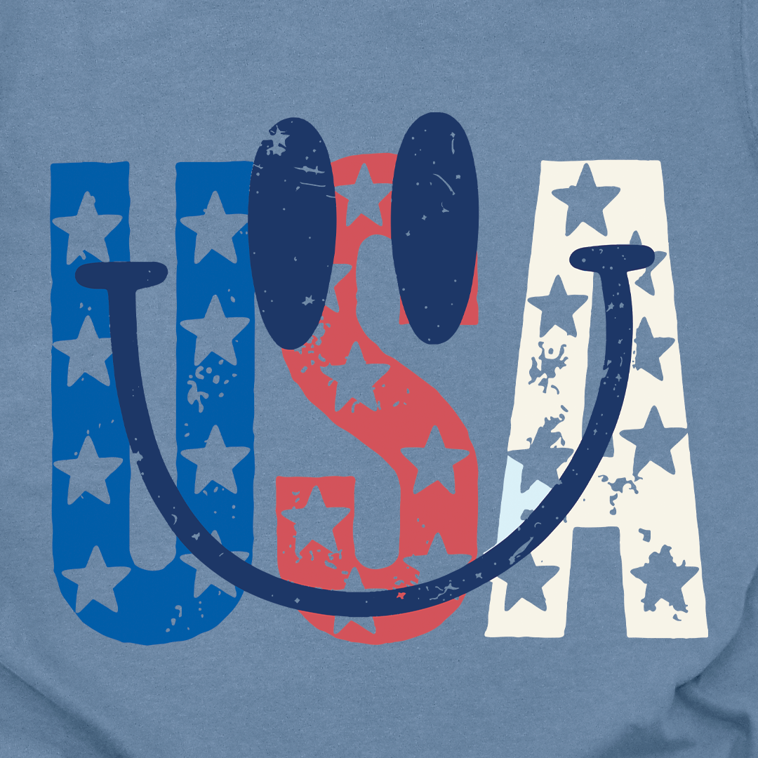 USA Smiley Tee