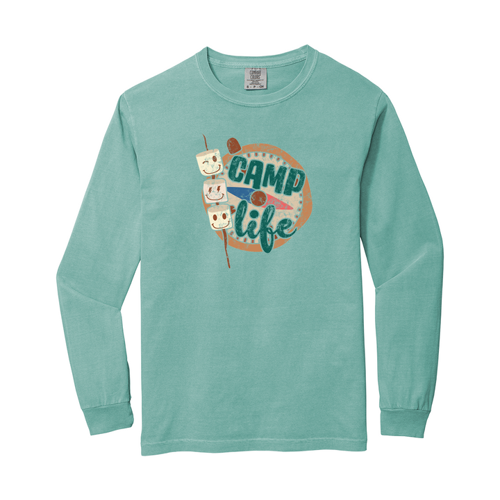 Camp Life Marshmellow Long Sleeve Tee